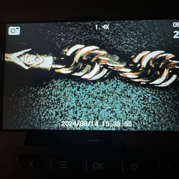 10K Solid Yellow Gold Necklace Gold Rope Chain, 1.5MM, 24”, 11.3 Grams, unisex - Picture 8 of 9